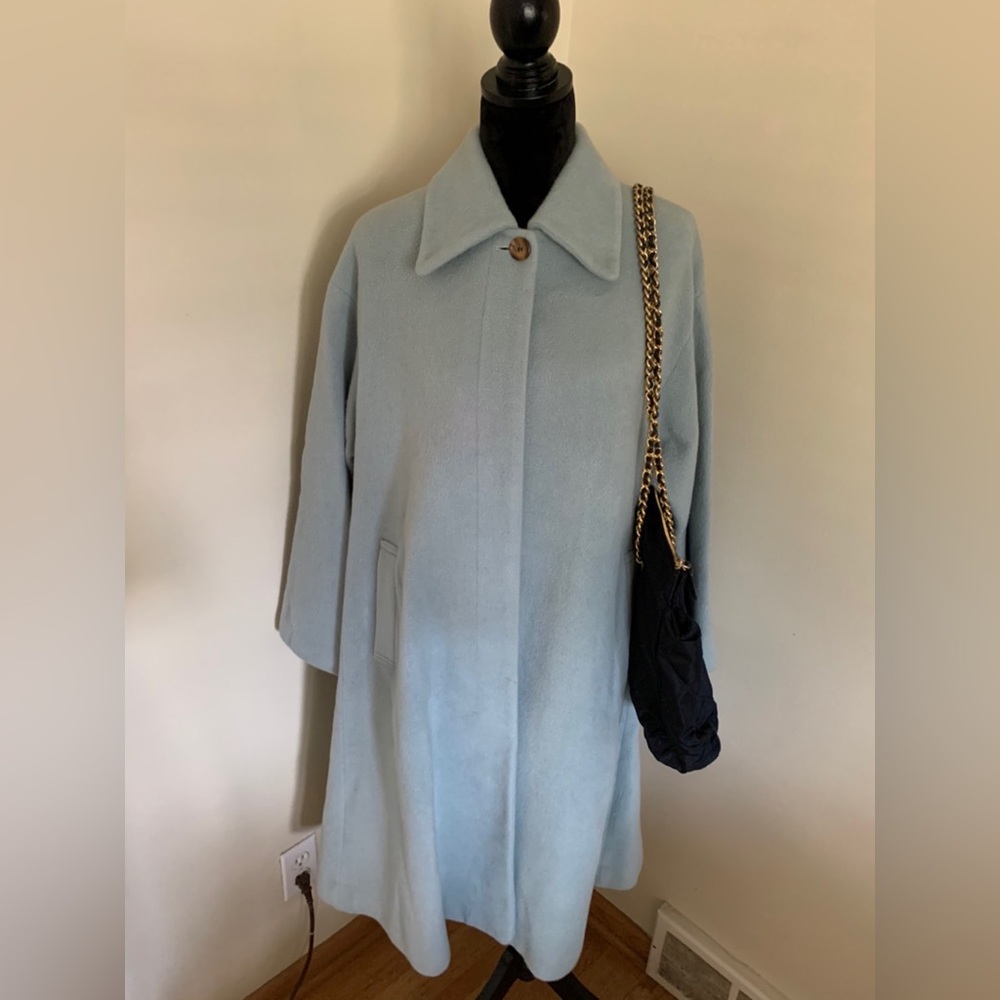 Vintage Anne Klein Baby Blue Coat